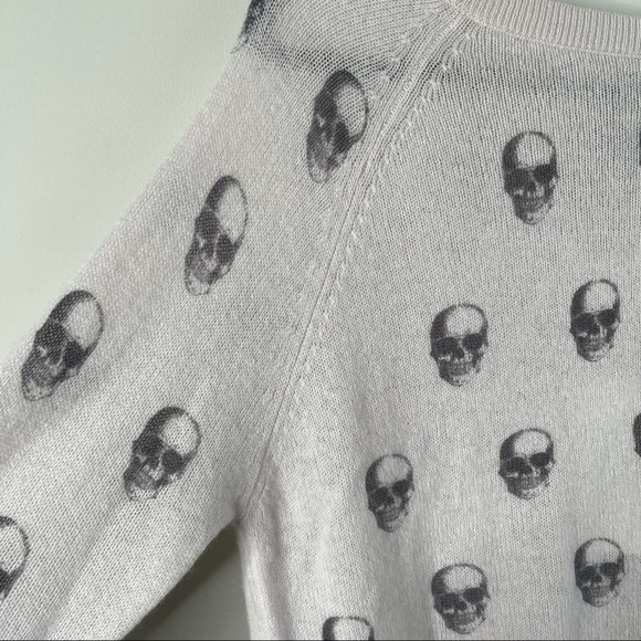 Skull Cashmere light pink crew neck sweater size XS - Picture 6 of 7